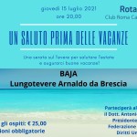 giovedì 15 luglio 2021 ore 20,00